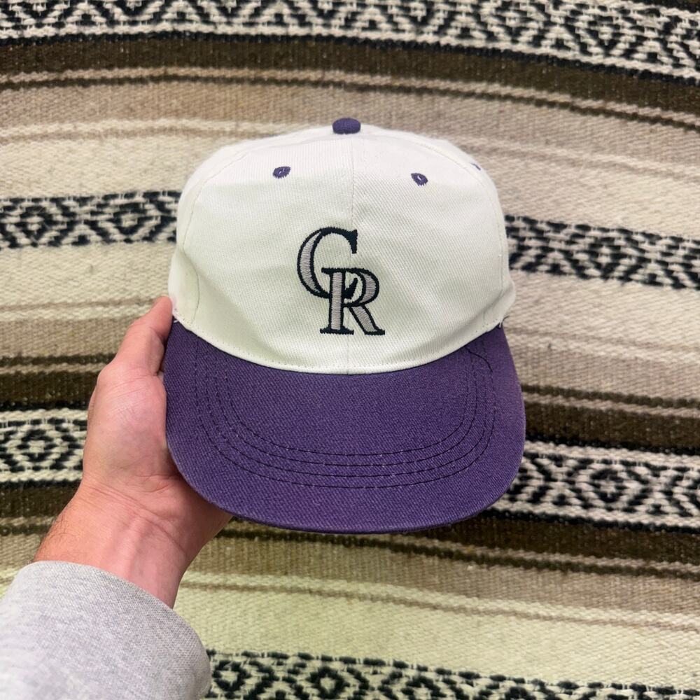 Colorado Rockies MLB Baseball Carlos Gonzalez Cargo White Coke Snapback Hat Cap
